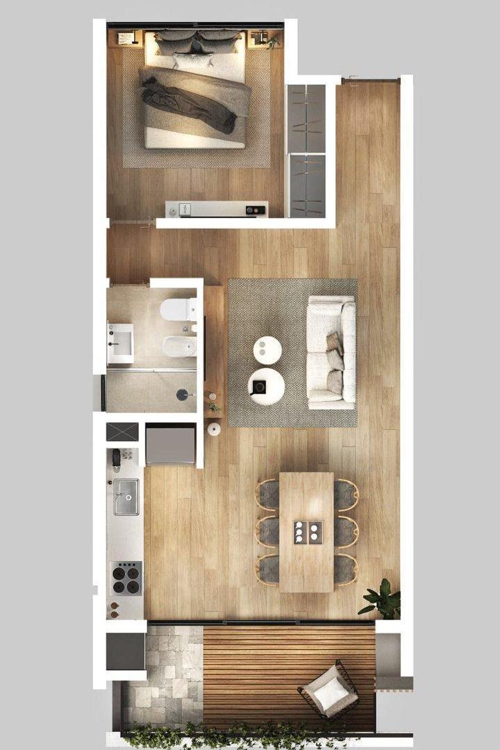 Foto de DEPARTAMENTO EN VENTA LA PLATA 1 DORMITORIO, imagen 2