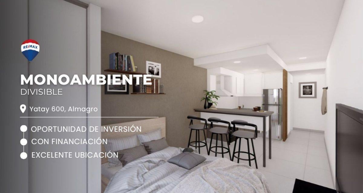 Foto de DEPARTAMENTO VENTA ALMAGRO 1 AMBIENTE BALCON, imagen 5