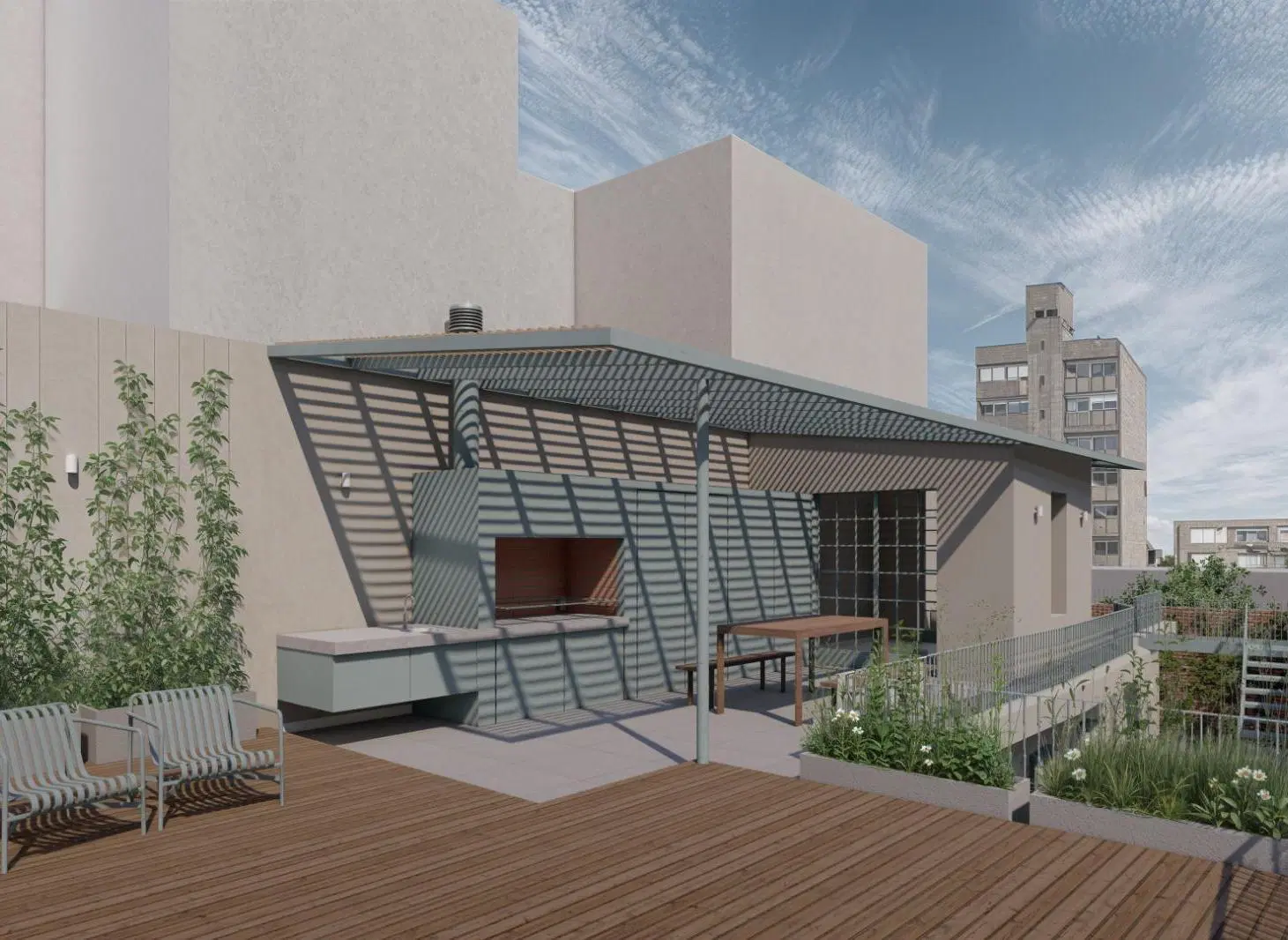 Casa en venta de Pasillo 3 Dormitorio en construcción a estrenar en Rosario, barrio Abasto. 2
