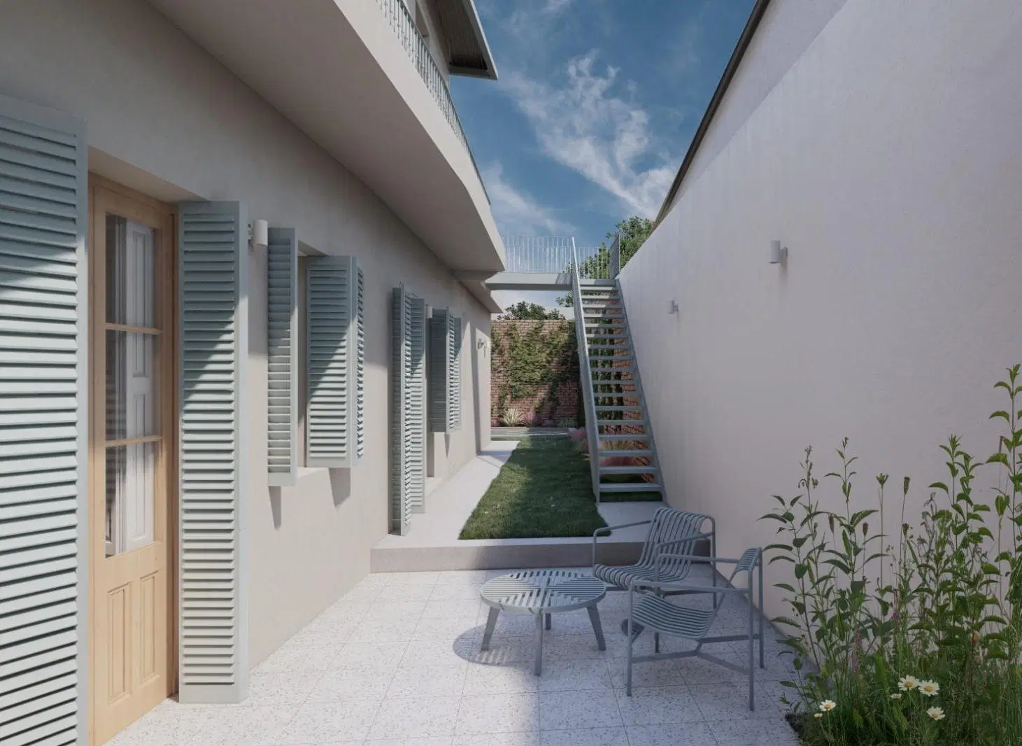 Casa en venta de Pasillo 3 Dormitorio en construcción a estrenar en Rosario, barrio Abasto. 3