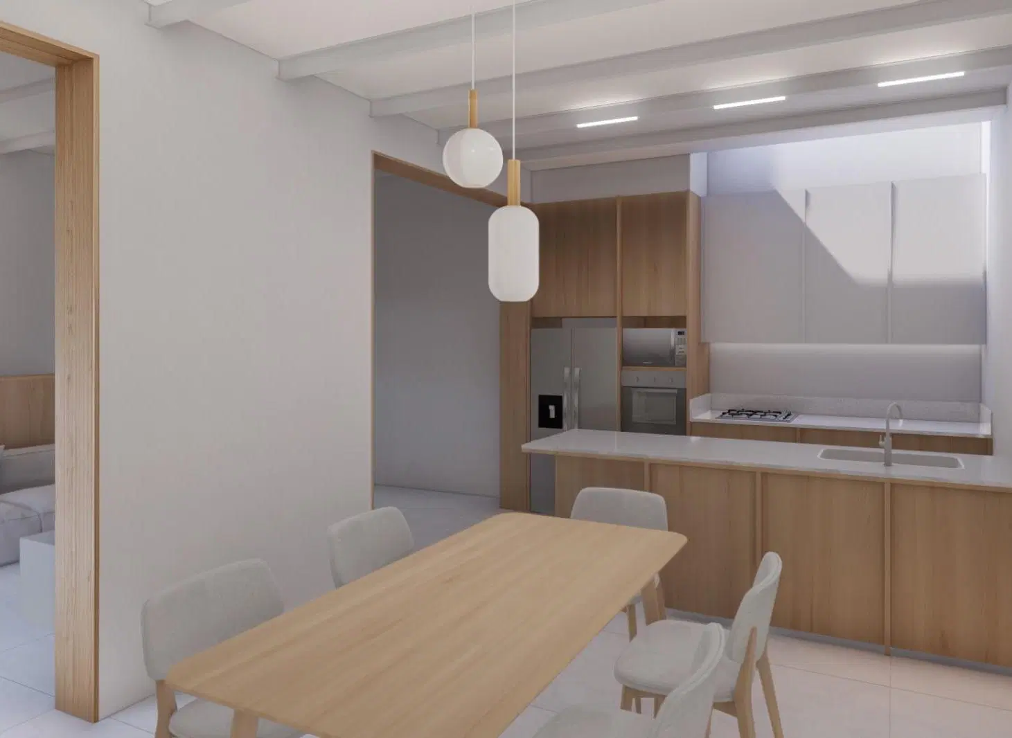 Casa en venta de Pasillo 3 Dormitorio en construcción a estrenar en Rosario, barrio Abasto. 1