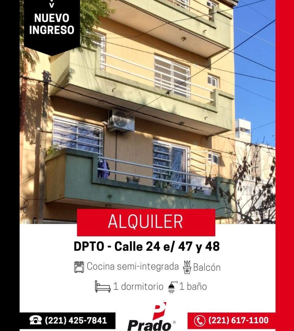 EXCELENTE DEPTO DE UN DORM CON BALCÓN AL FRENTE