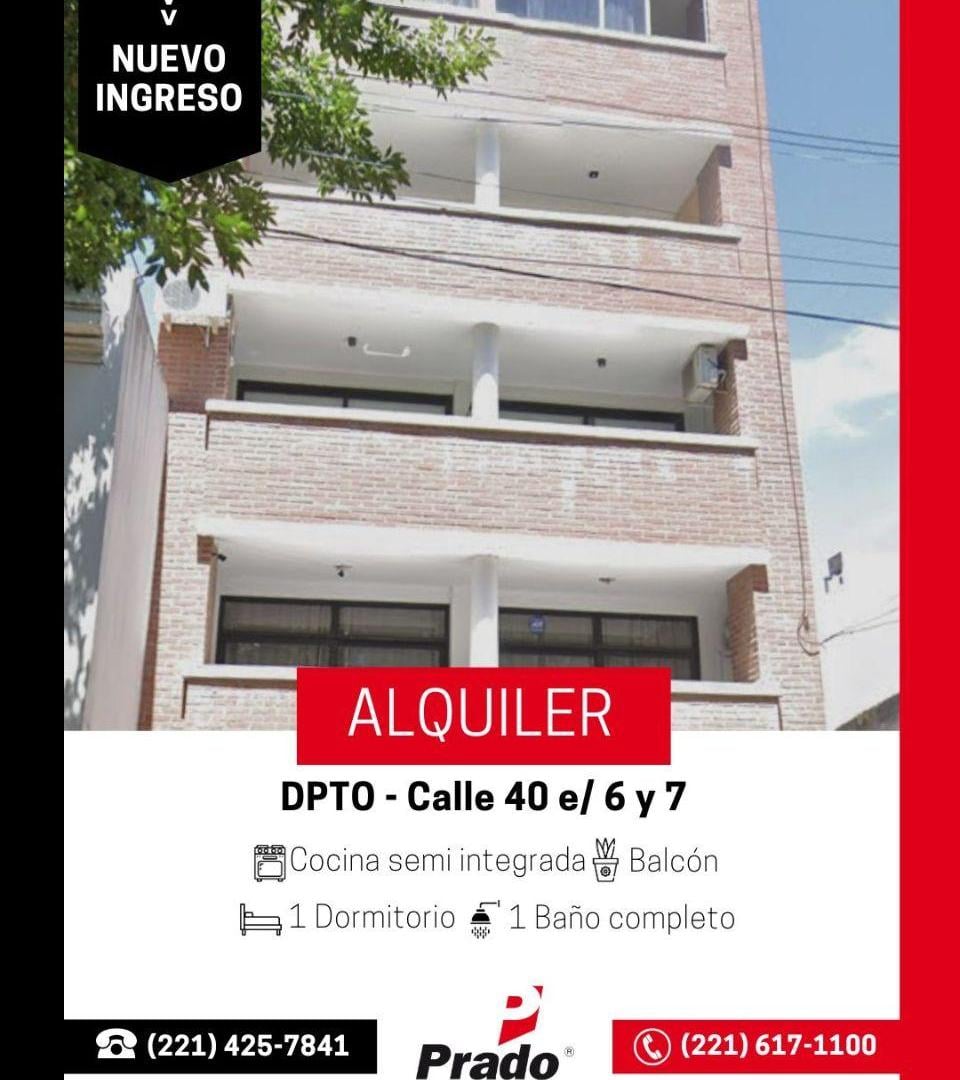 Foto de DEPTO 1 DORM - ZONA CENTRO LA PLATA - CON BALCON, imagen 1