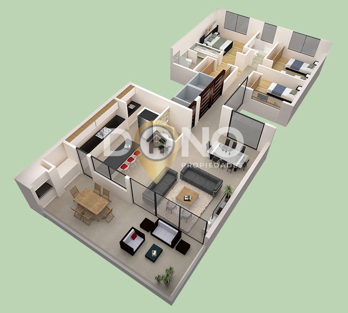 Departamento 4 Ambientes. | Olavarria Al 200 1
