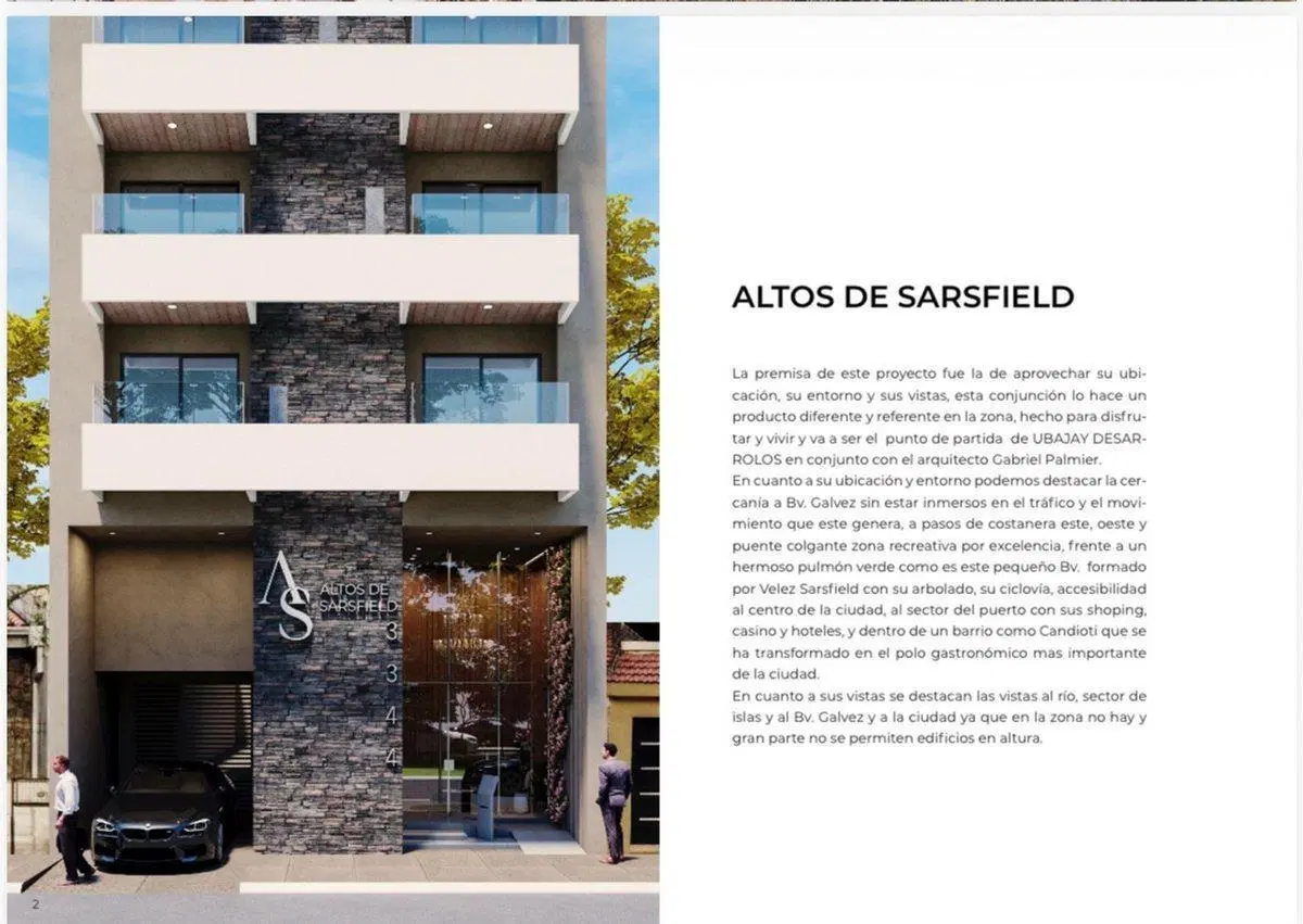 VENTA DPTO 1 DORMITORIO ALTOS DEL SARSFIELD 5