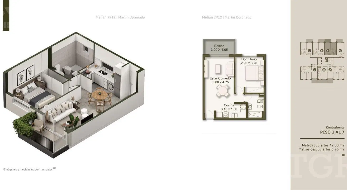 DEPARTAMENTOS DE 1, 2 Y 3 AMB, A ESTRENAR, EN MARTIN CORONADO 3
