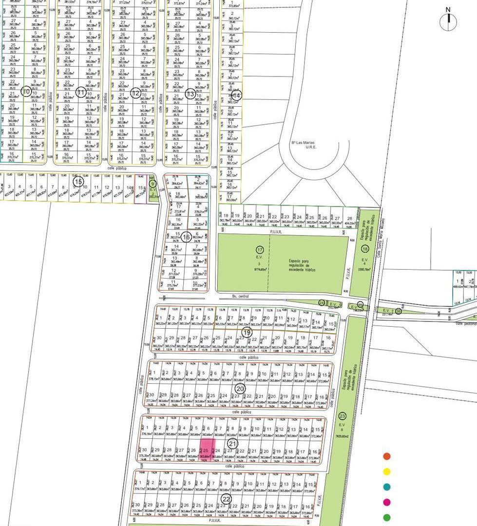 Lote central - fondo norte - Greenville 3