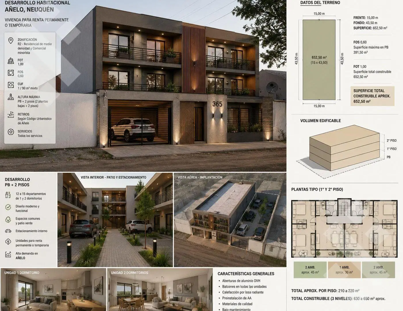 VENTA LOTE 652M2 (APTO DESARROLLO) - AÑELO 8