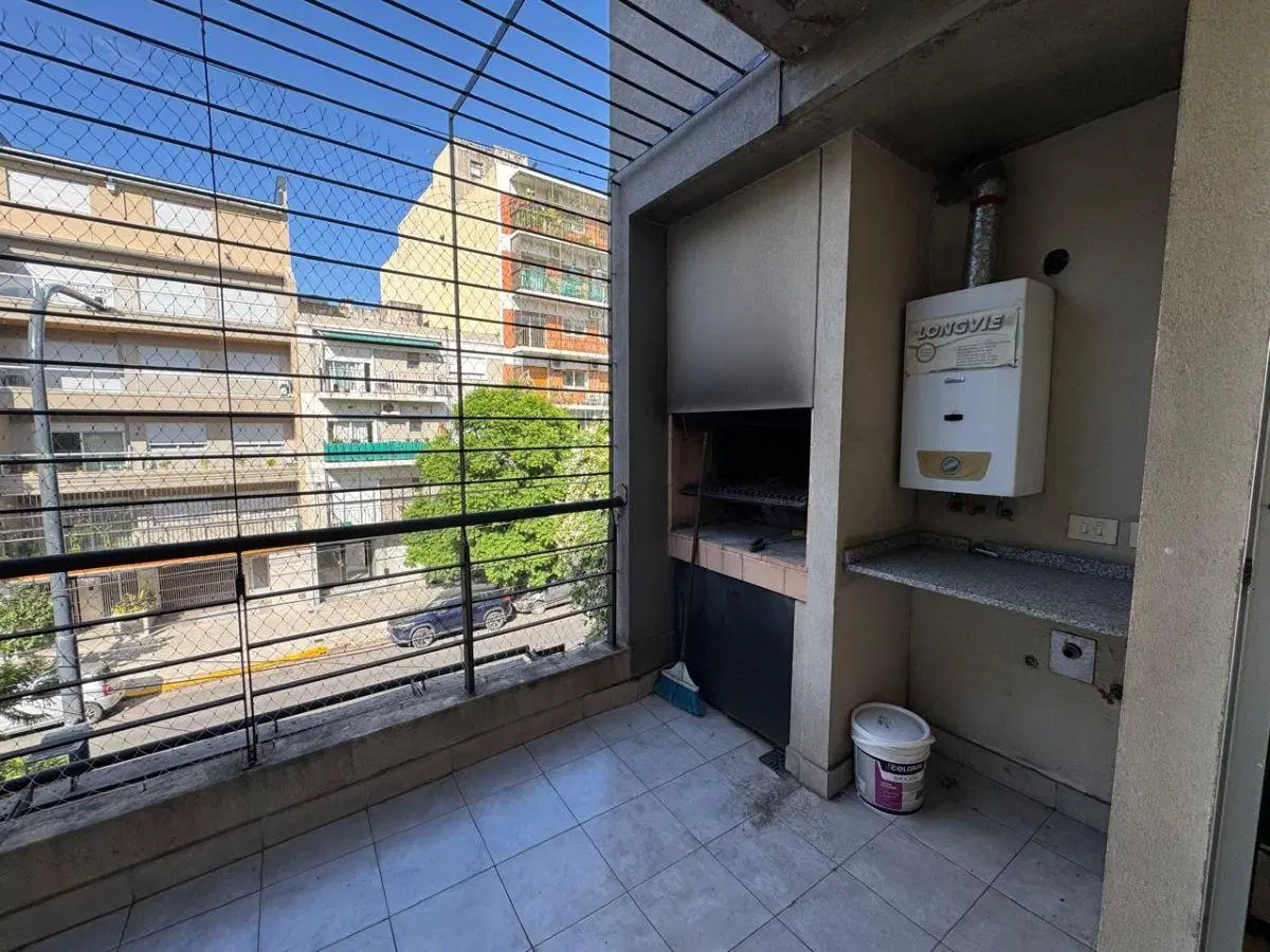 Departamento 1 ambiente 37m2 con parrilla 3