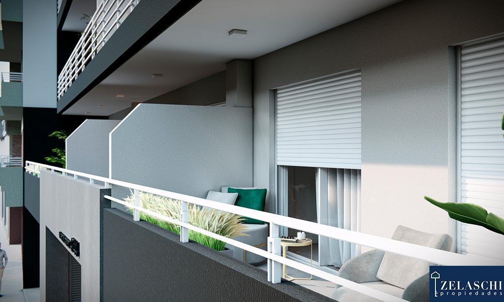 Departamento mono ambiente en edificio en construcción: Valentin Gomez 4736, Caseros - Zelaschi