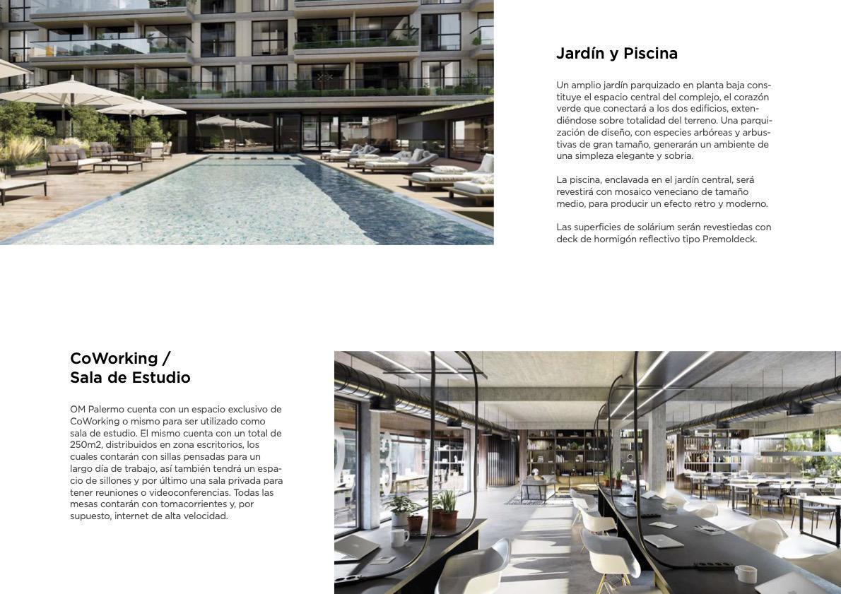 3 Ambientes con Terraza y Amenities - Om Palermo 2