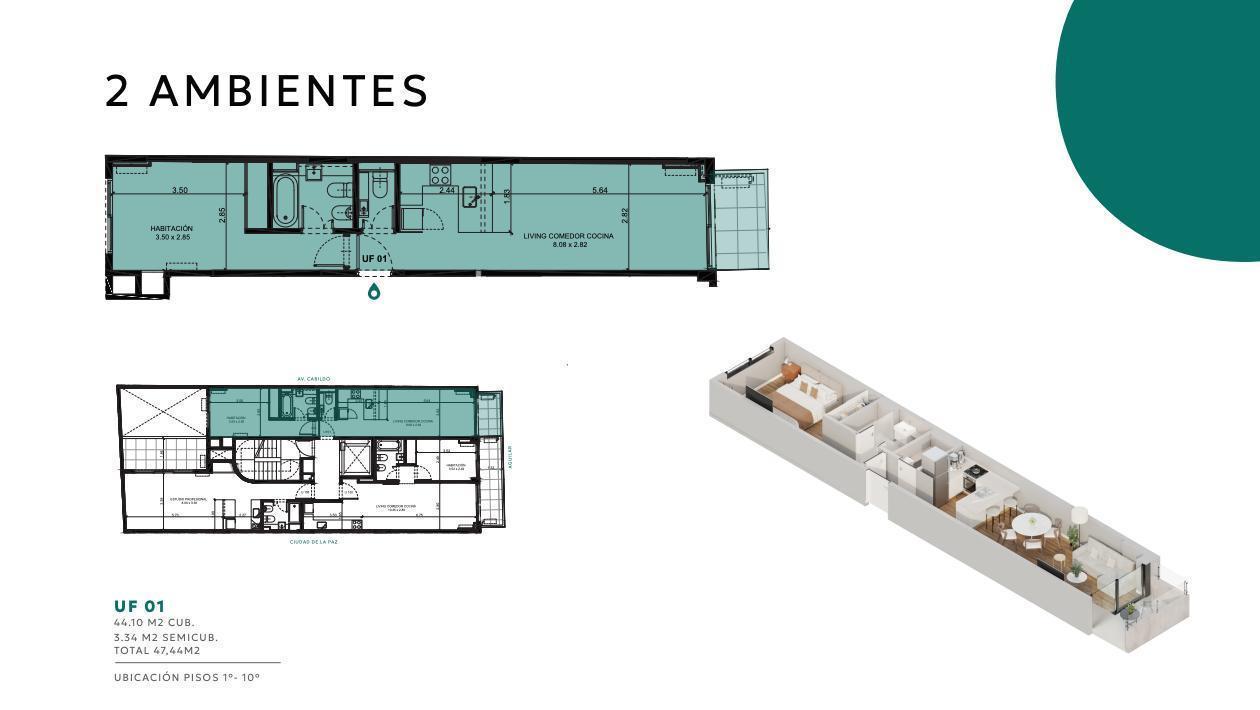 Foto de Venta Departamento 2 ambientes Construcción Colegiales Financiación, imagen 3