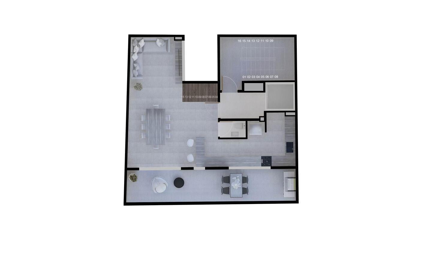Foto de VENTA DEPARTAMENTO DUPLEX EN 3 PLANTAS, 4 AMB. CON BALCÓN, TERRAZA Y, imagen 3
