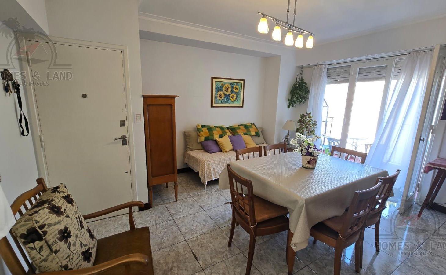 Alquiler temporario 2 ambientes con 2 balcones