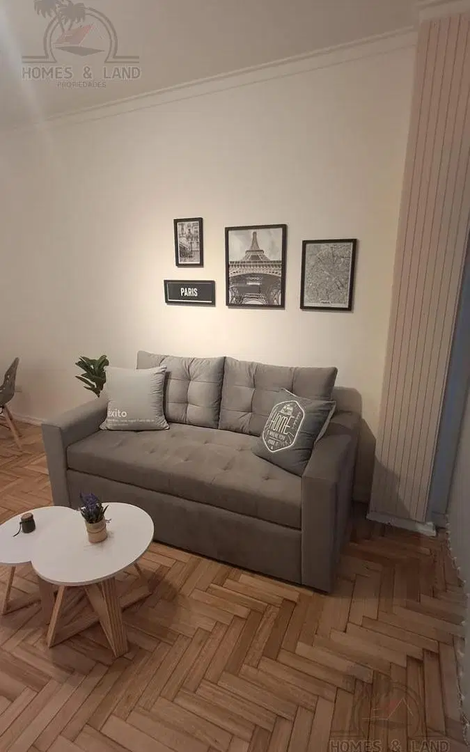 Departamento 2 ambientes con patio y balcon saliente 2