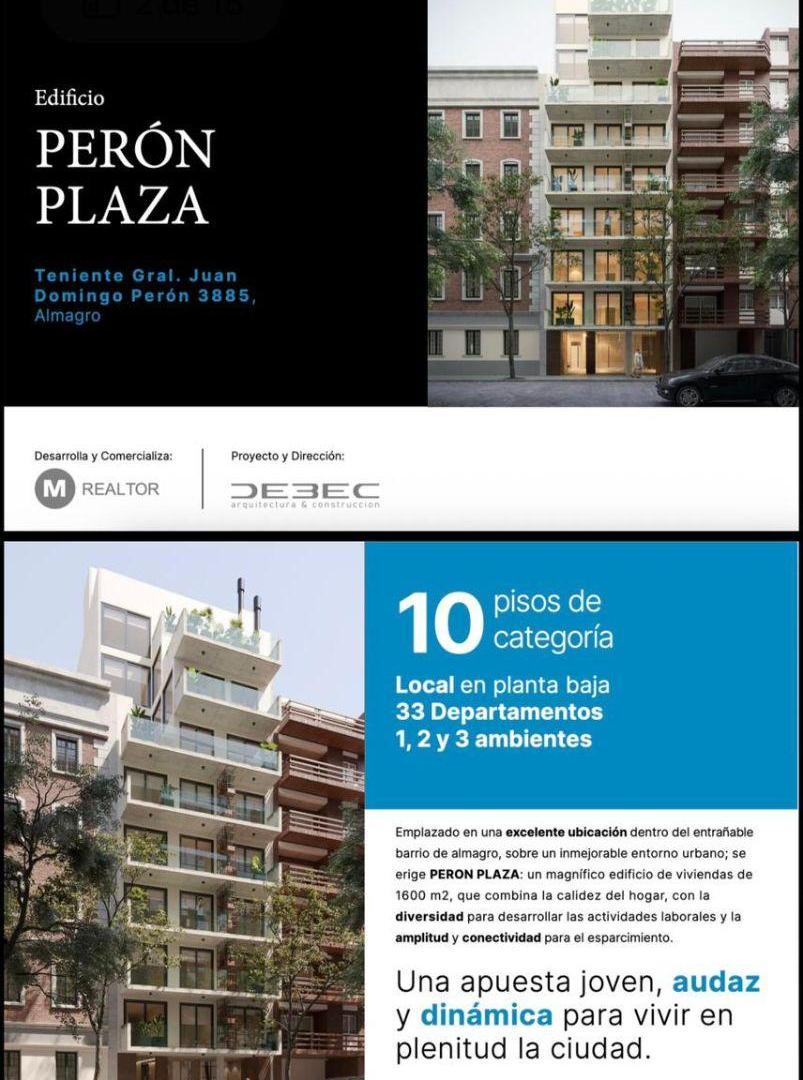 Foto de ALMAGRO. AV. JUAN D. PERON. DEPTO 2 AMB. AL FRENTE CON BALCON, imagen 4
