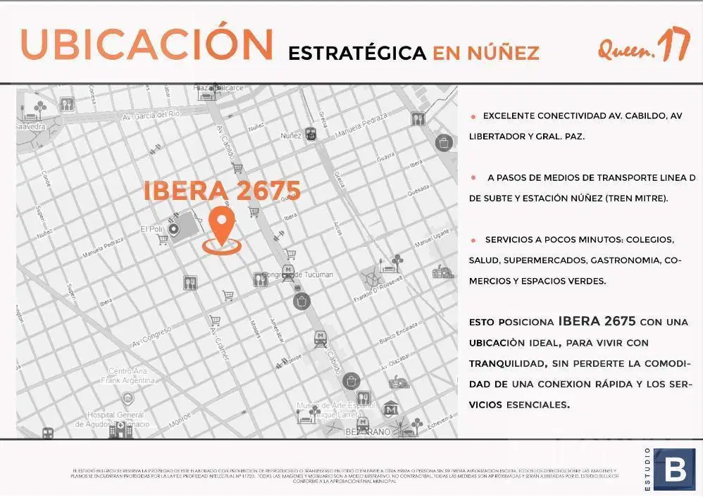 Departamento en Nuñez, 2 AMBIENTES EN POZO. BALCONES EXC UBICACION 5