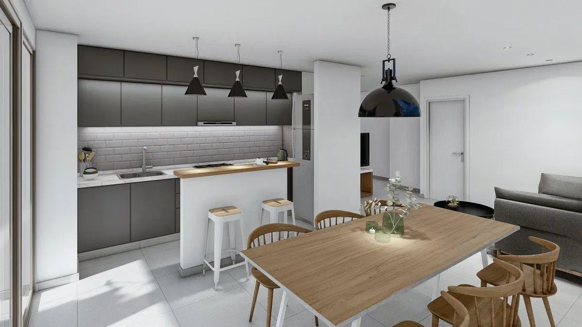 VENTA DOS DORMITORIOS CON PARRILLA CENTRO 5