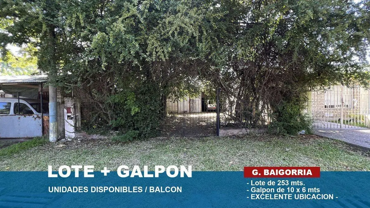 LOTE MAS GALPON EN VENTA - GRANADERO BAIGORRIA 3