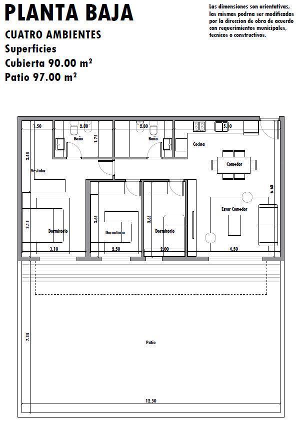 Departamento 4 ambientes en emprendimiento