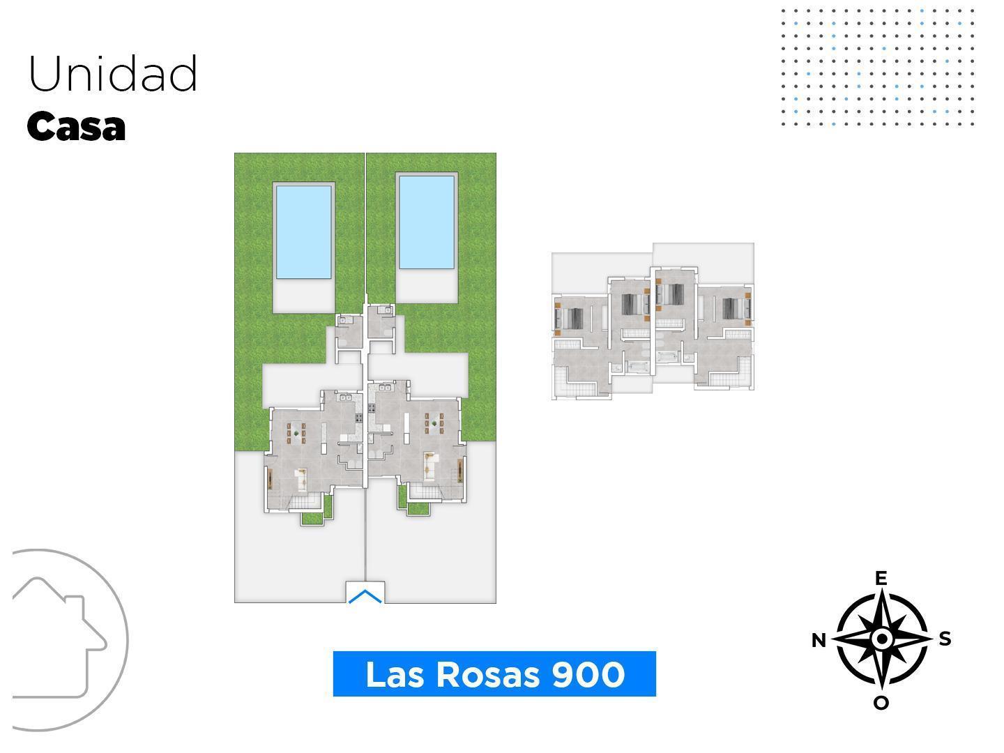 Dos Casas a Estrenar en Venta de Dos Dormitorios en Funes City Zona Joan Miro