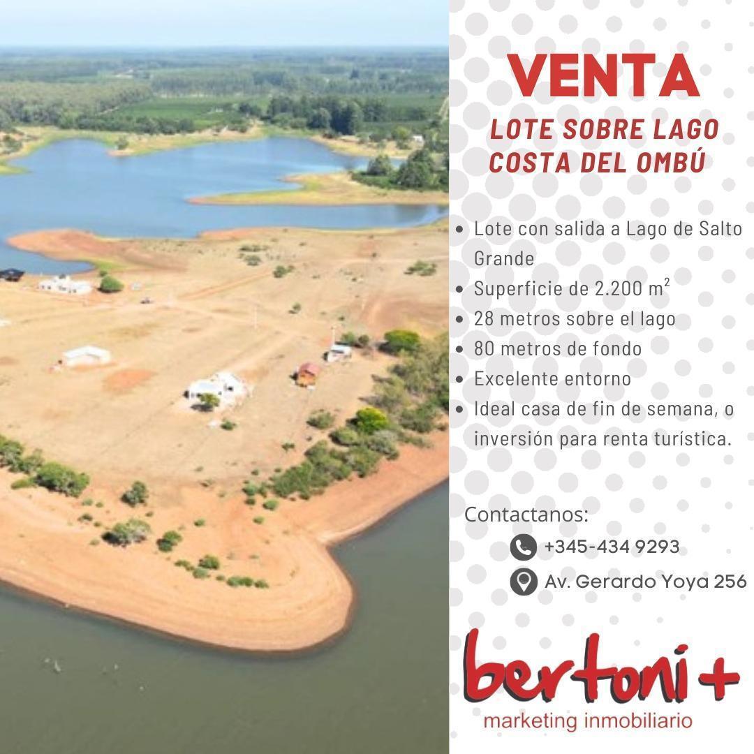 LOTE SOBRE LAGO - COSTA DEL OMBÚ
