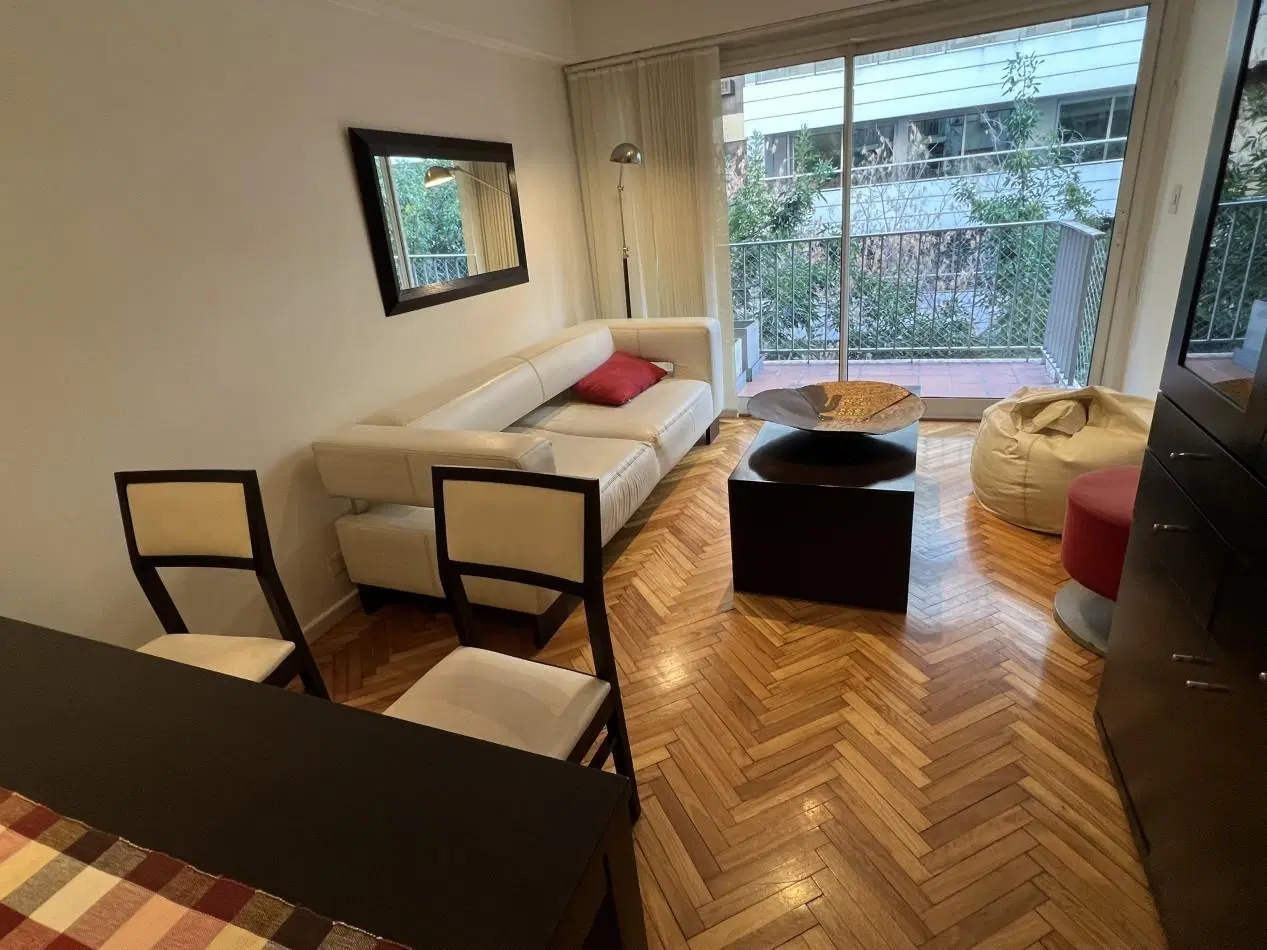 Las Cañitas | 3 Ambientes Amoblado y Equipado | Balcon | Aire Acondicionado | Calefaccion Central | 3