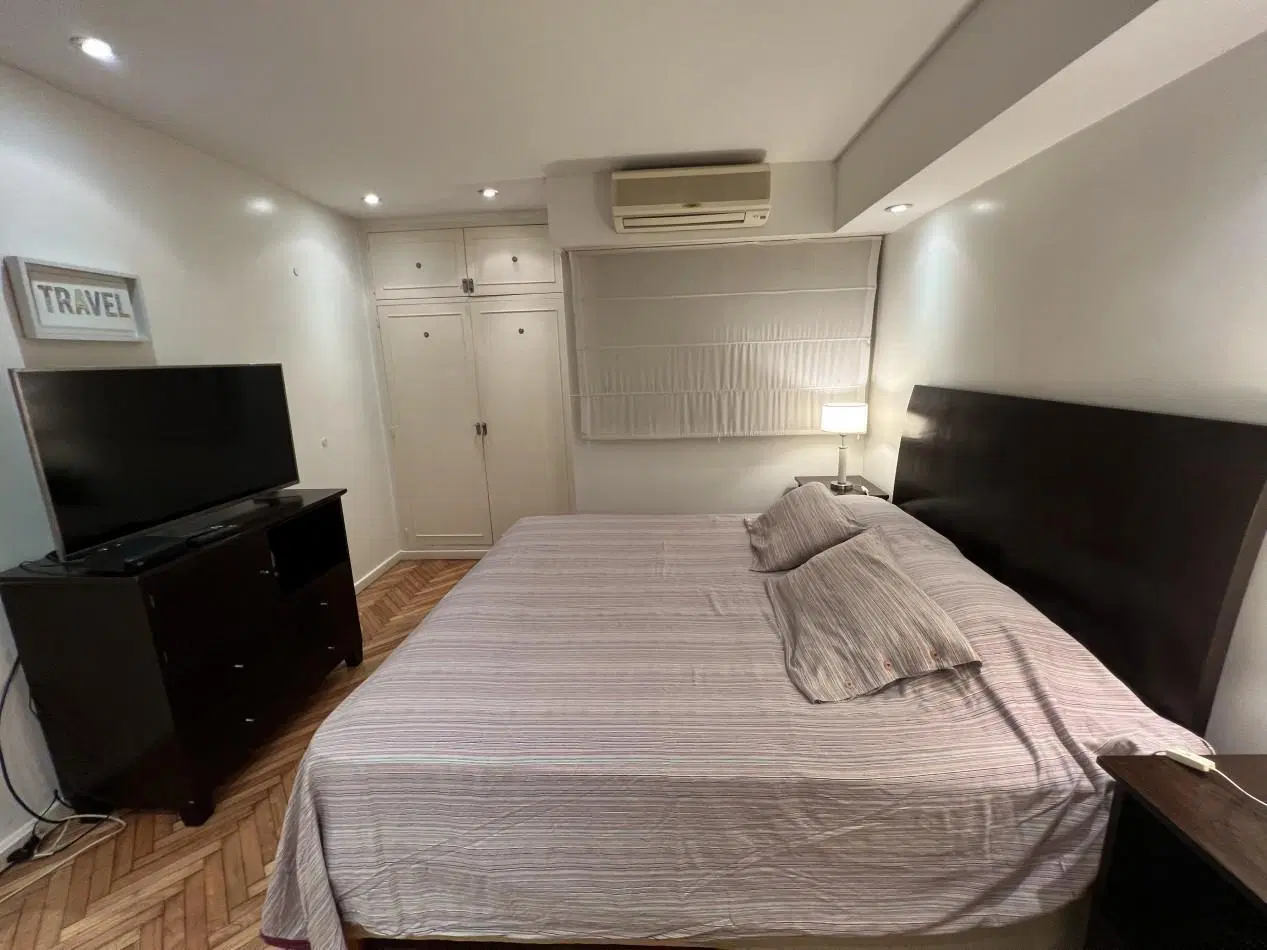 Las Cañitas | 3 Ambientes Amoblado y Equipado | Balcon | Aire Acondicionado | Calefaccion Central | 5