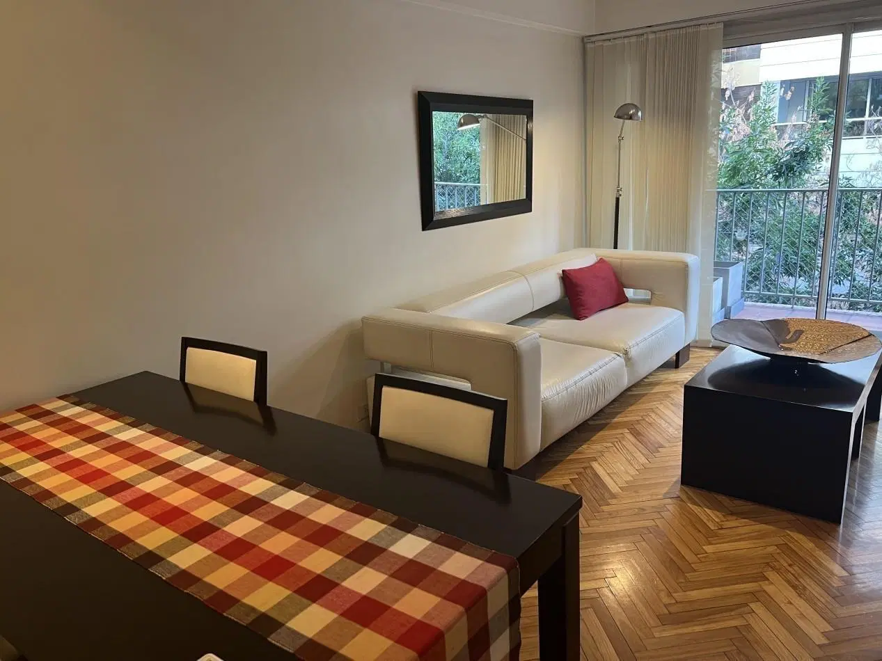 Las Cañitas | 3 Ambientes Amoblado y Equipado | Balcon | Aire Acondicionado | Calefaccion Central | 4
