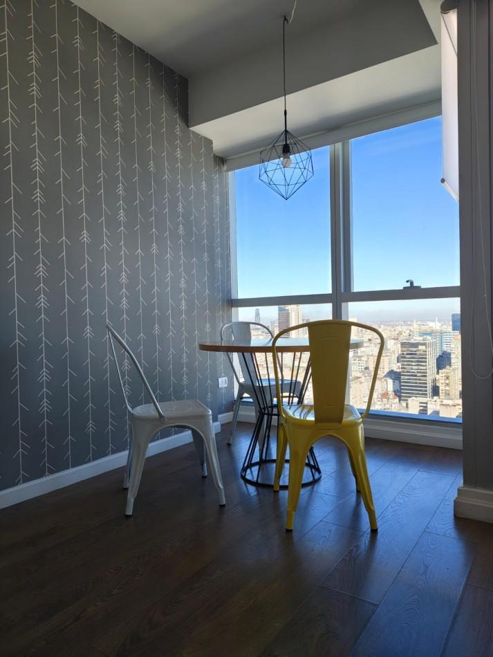 Foto de Monoambiente en alquiler Torre Bellini Retiro amoblado con balcon vista, imagen 5