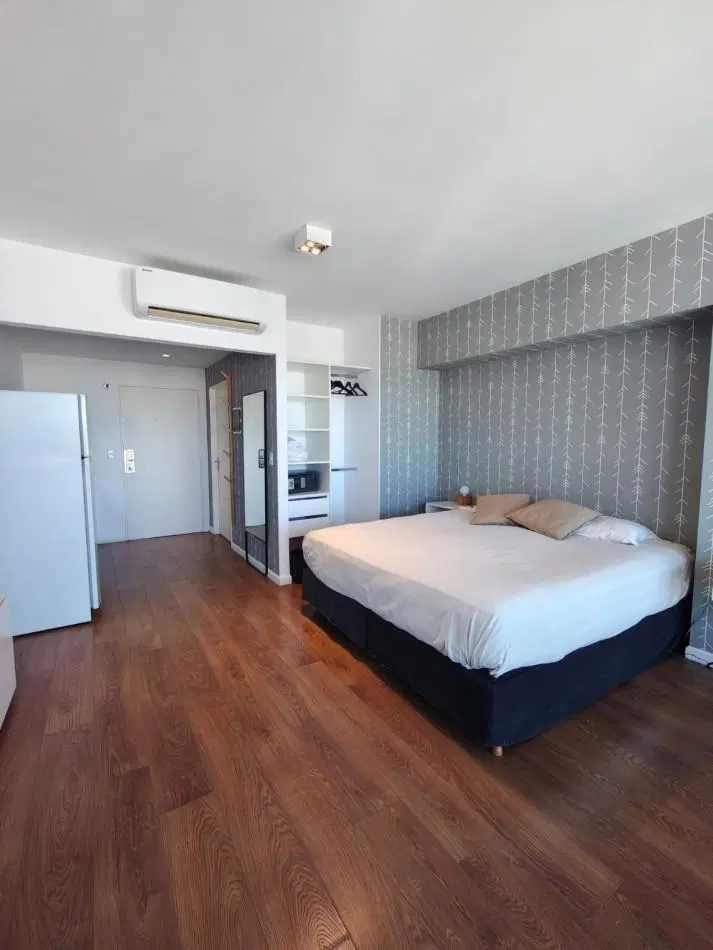 Monoambiente en alquiler Torre Bellini Retiro amoblado con balcon vista abierta y amenities 2