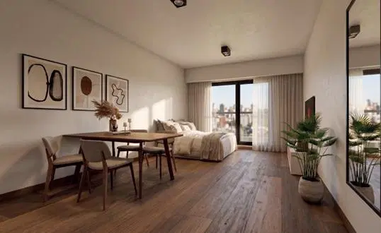 Venta Monoambiente con Balcón en Construcción - Paraguay y San Juan 3