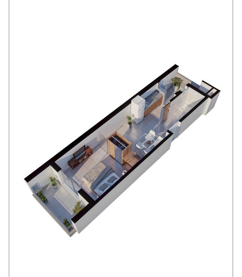 Foto de Venta Departamento 1 Dormitorio Rosario Centro A Estrenar Sector Social, imagen 2