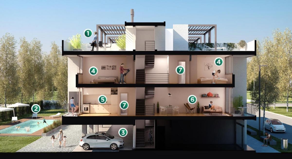 Departamento Dúplex de 2 Dorm. con Cochera y Terraza Exclusiva en Fisherton Tierra Nueva