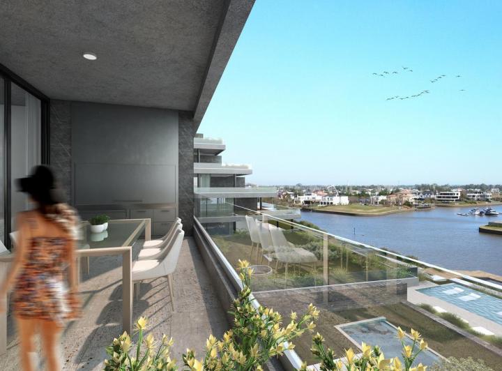 NORDELTA - Acqua Marinas| Departamento de 3 ambientes con jardín en venta
