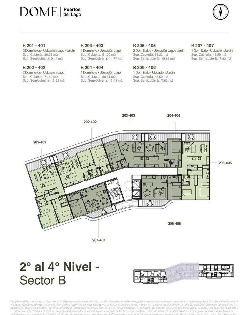 Dome Puertos | departamento 3 ambientes -  balcón y parrilla VENTA