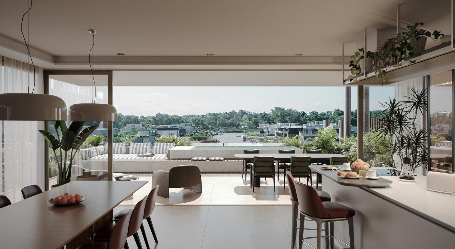 NORDELTA - Departamento enfrente al Barrio El Yacht al Río de 4 ambientes con 3 suites en venta