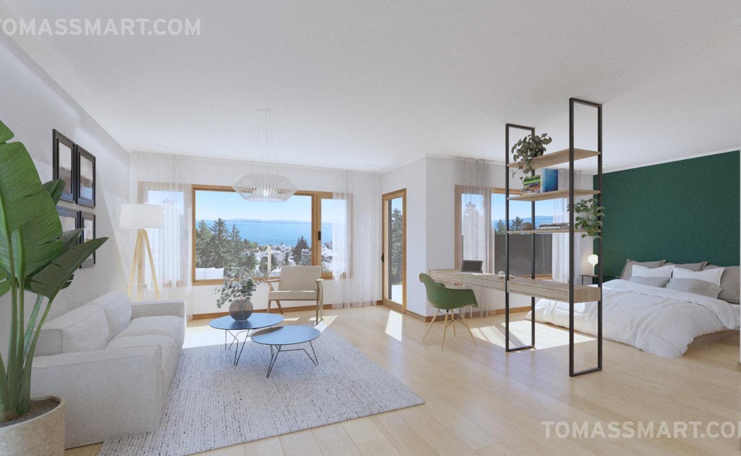 Foto de Departamento monoambiente con vista al lago en Barrio Belgrano, imagen 1