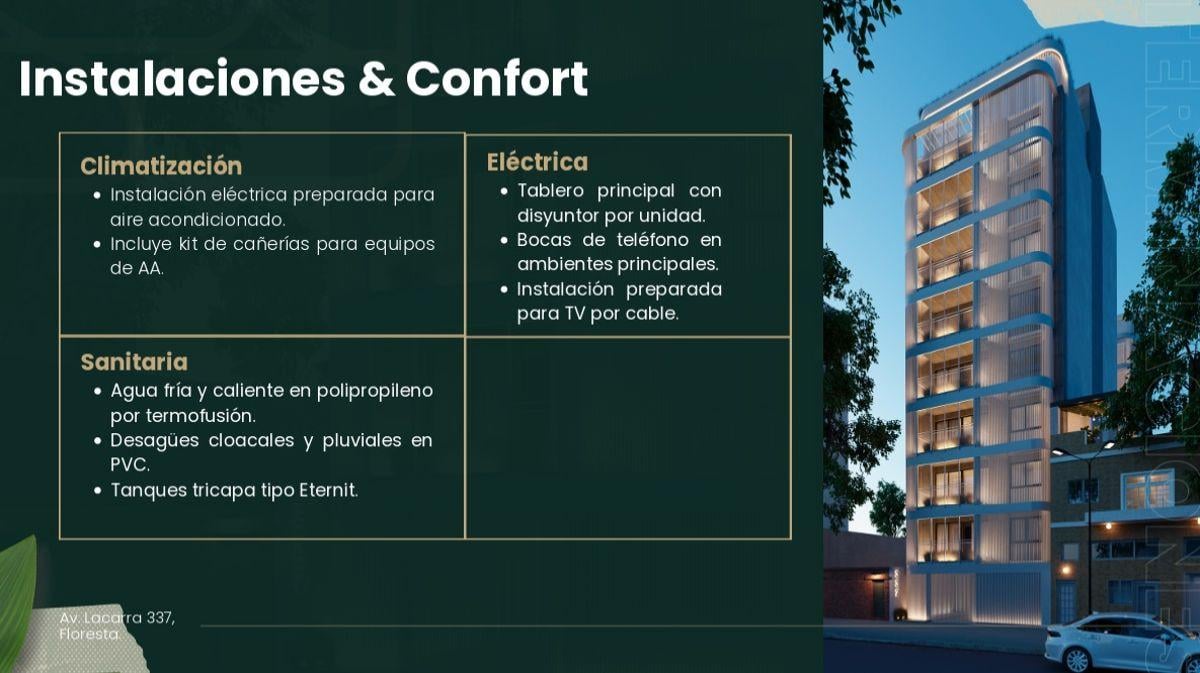 Foto de DEPARTAMENTO 2 AMBIENTES A ESTRENAR EN FLORESTA – LACARRA FP, imagen 3
