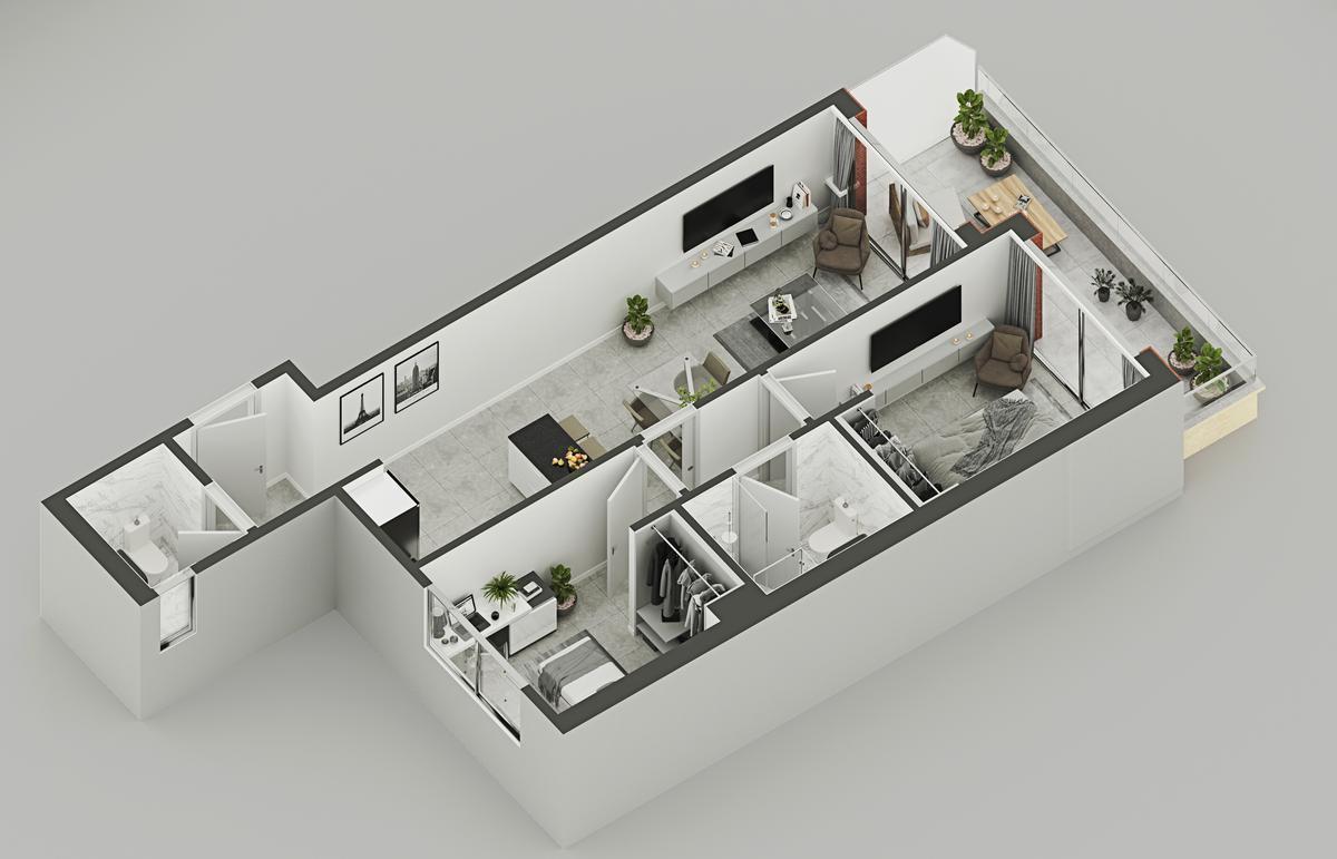 Foto de EMPRENDIMIENTO DPTO 3 AMBIENTES 70m2, imagen 5