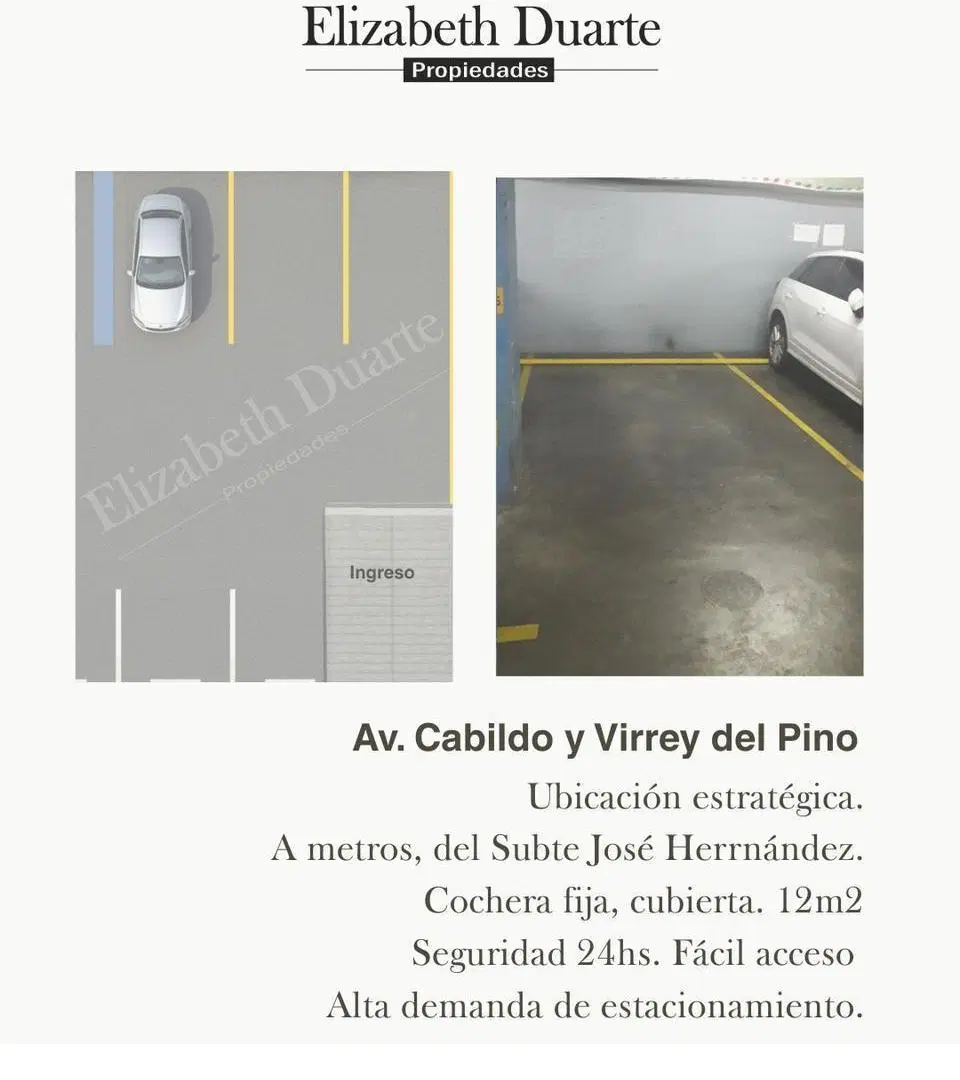 Se vende Cochera fija, cubierta, Seguridad 24hs 4
