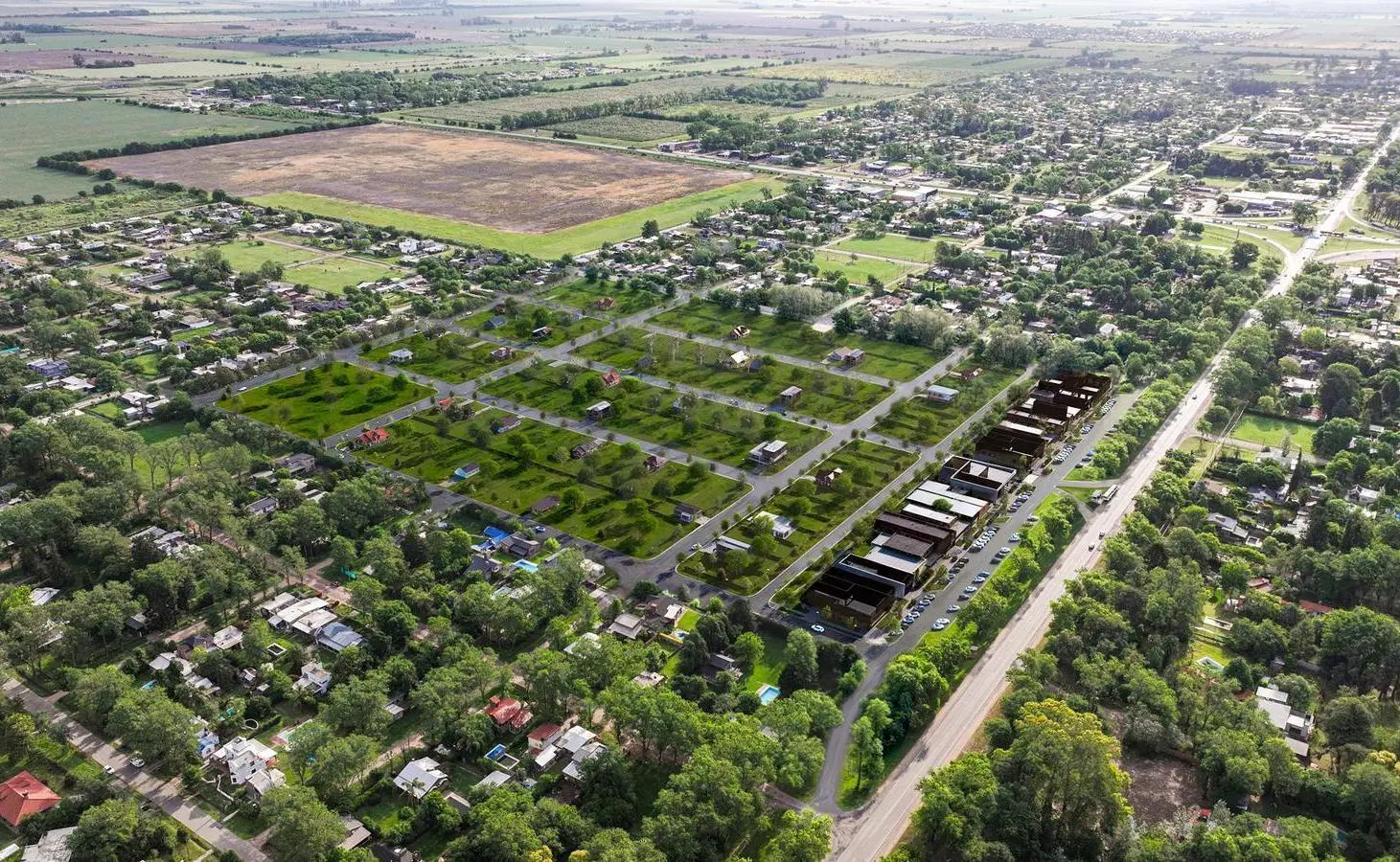 Lote comercial en Venta en Distrito Roldán Barrio Abierto con todos los servicios sobre ruta 9 1