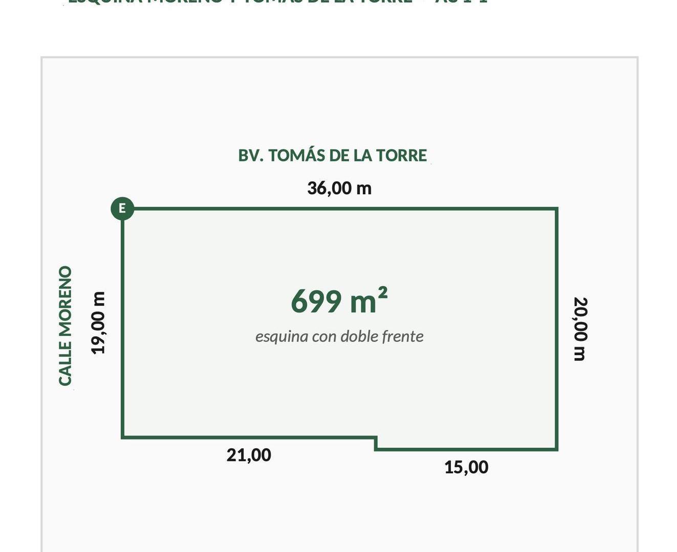 Casa o lote en venta para desarrollo en centro de Funes