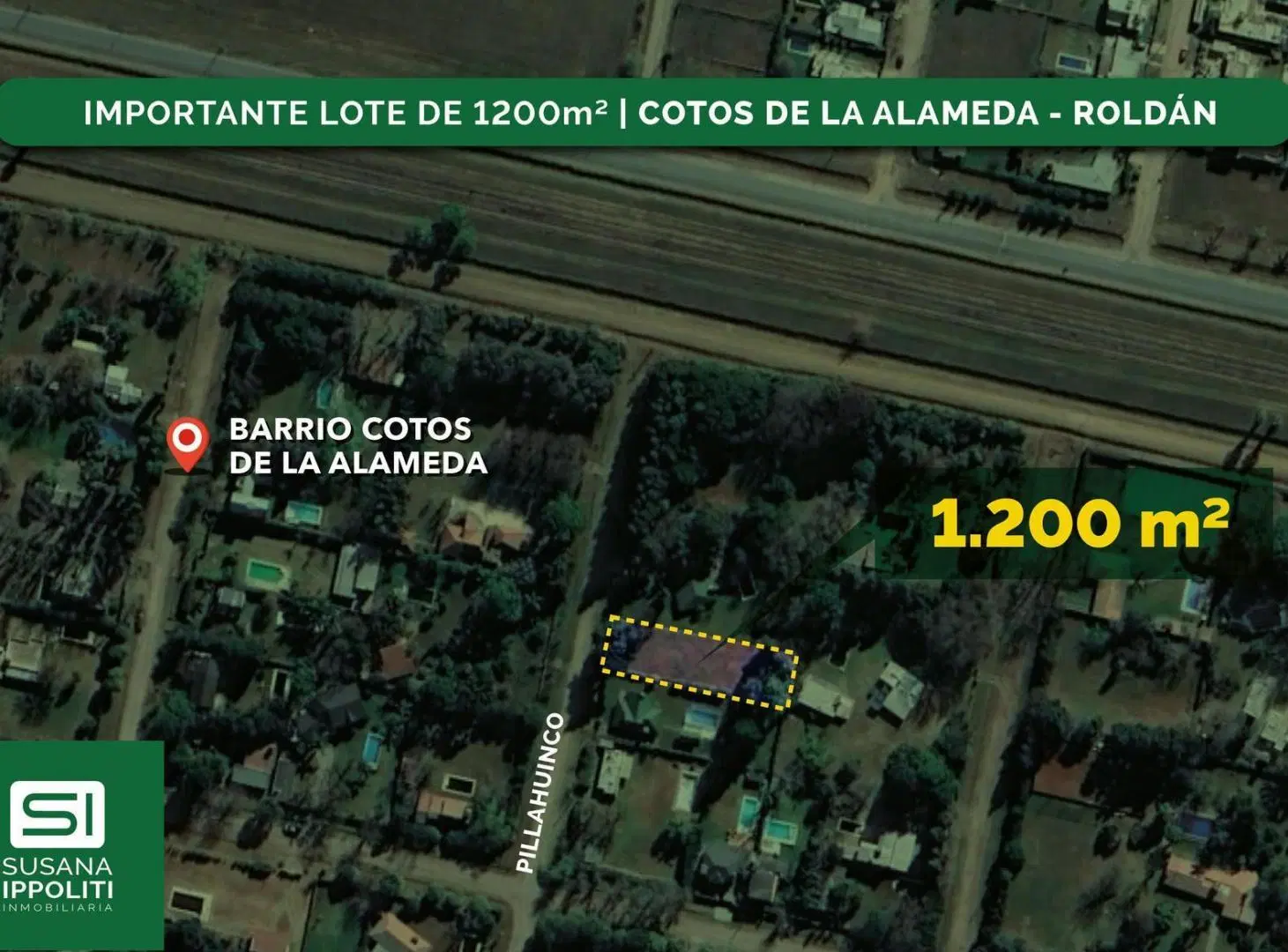 Terreno en venta Cotos de la Alameda Roldan de 1200m2 4
