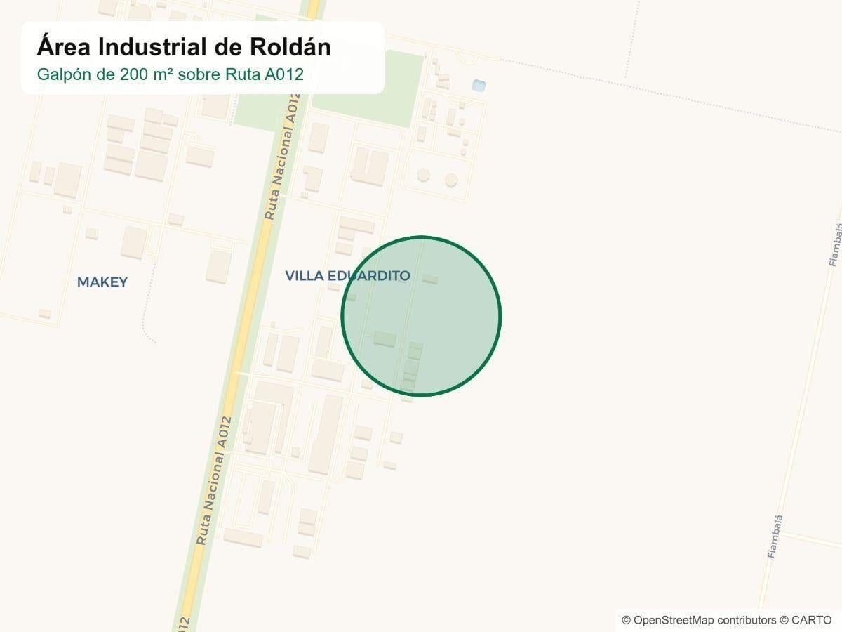 Foto de Galpón en alquiler 200m2 en Área Industrial de Roldán, imagen 2