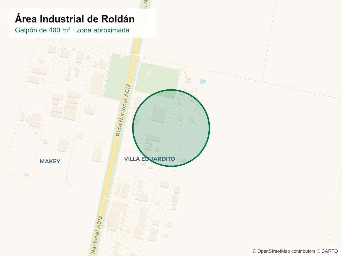 Foto de Galpon en alquiler 400m2 zona industrial Roldan, imagen 2