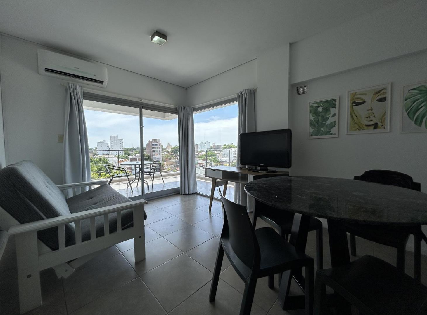 Departamento en alquiler un dormitorio amoblado balcon arroyito zona norte posibilidad cochera