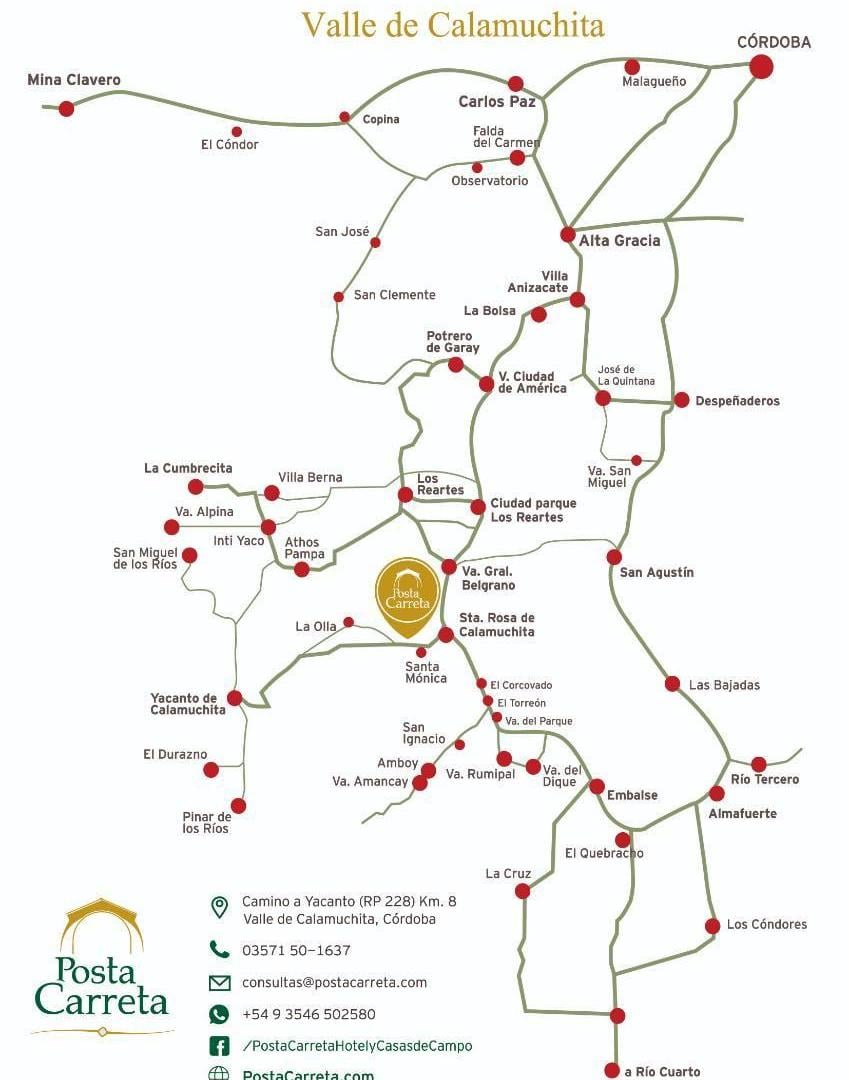 Posta Carreta club de campo. Lotes y Casas en Sta. Mónica Calamuchita.