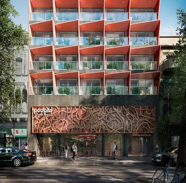 Monoambiente en venta San Telmo. Ideal para renta, Edificio de diseño moderno totalmente equipado. 2