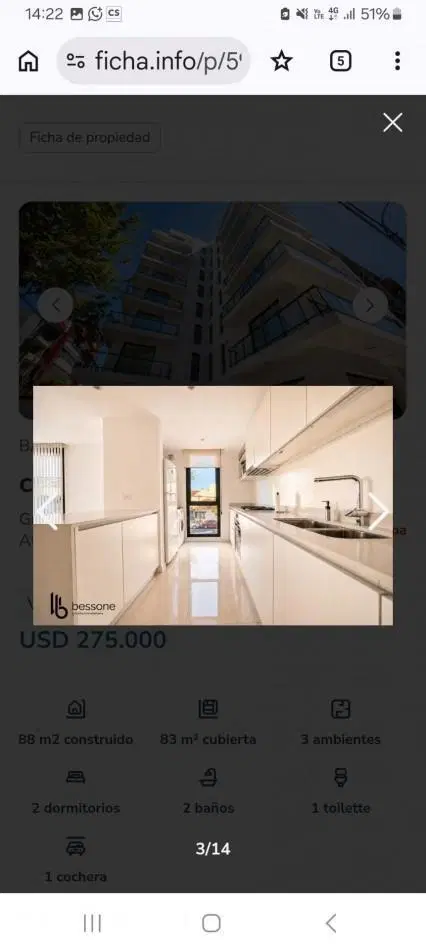 VENTA 3AMB EXCELENTE CALIDAD GUEMES A ESTRENAR COCHERA 5
